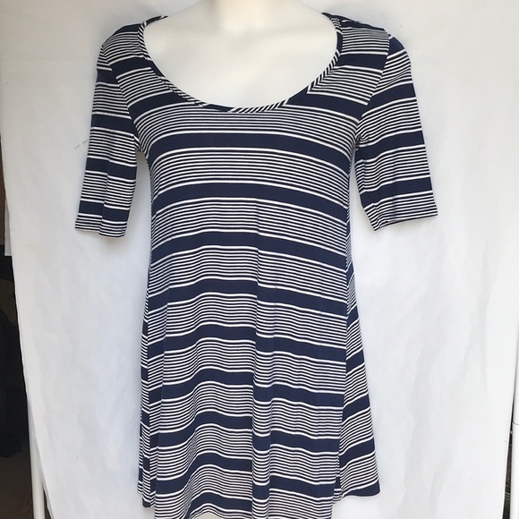 Vanity Striped Stretch Shirt Dress Size Small EUC - Picture 1 of 7